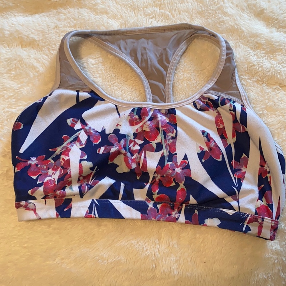 Fabletics Floral sports bra Size Large